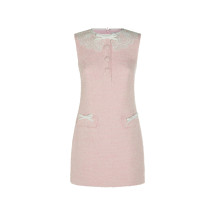 [Self - portrait] Sleeveless dress FW26 PF26-002SCPPINK