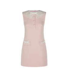[Self - portrait] Sleeveless dress FW26 PF26-002SCPPINK