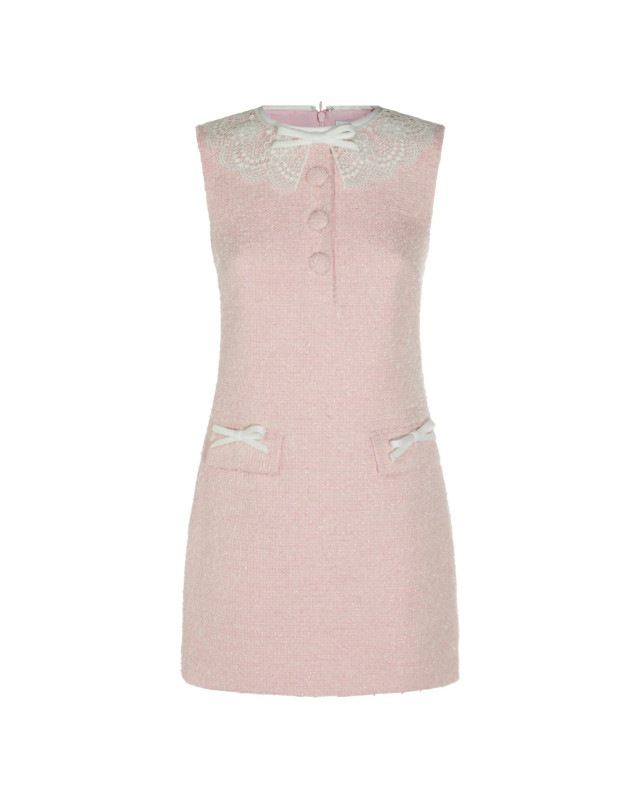 [Self - portrait] Sleeveless dress FW26 PF26-002SCPPINK