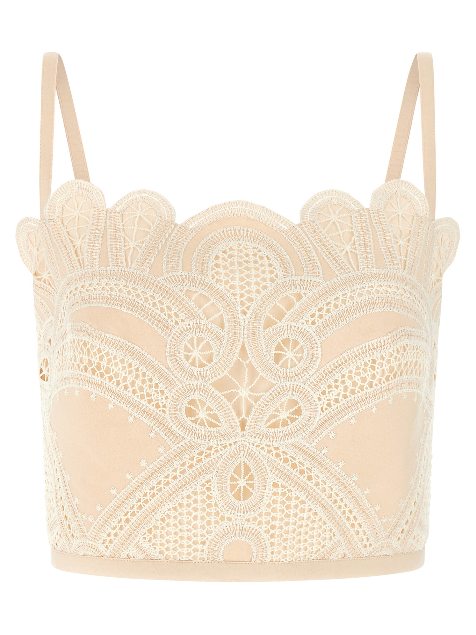 [Elie Saab] Tank top FW26 TO423NP26COE16CREAM