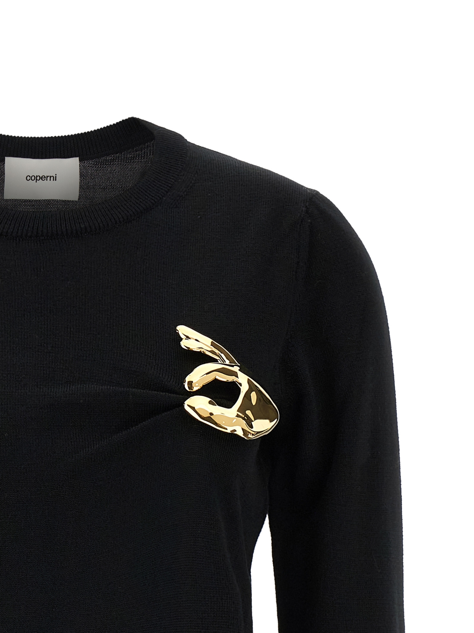 [Coperni] Knitwear FW26 COPML76Y3029BLKGLD