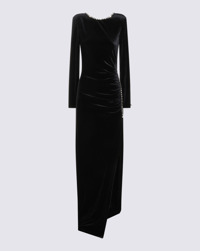 [NISSA] Long sleeve dress FW26 RS16855BLACK