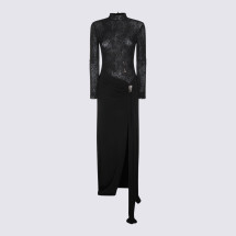 [NISSA] Long sleeve dress FW26 RS16860BLACK