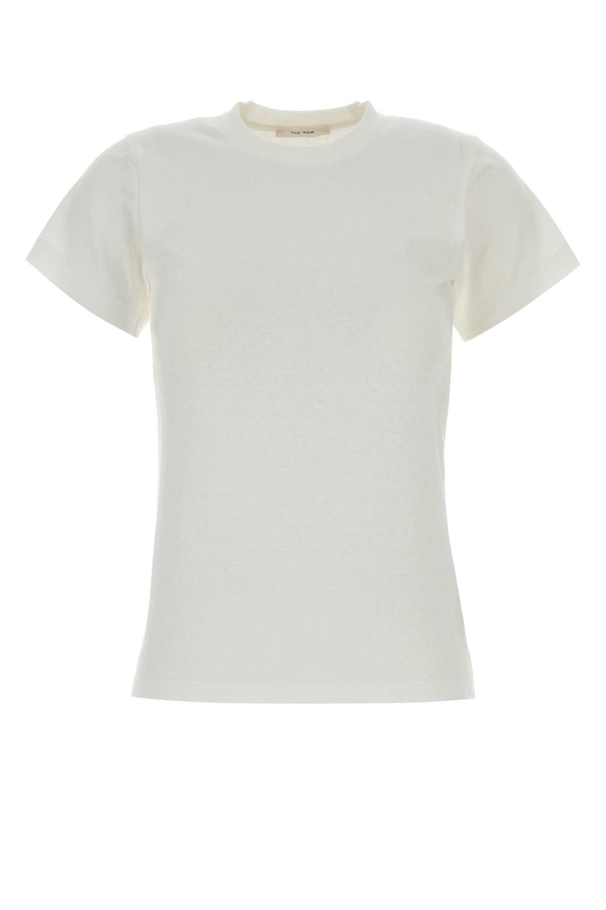 [THE ROW] T-shirts Short Sleeve FW26 R000678K788 WHT