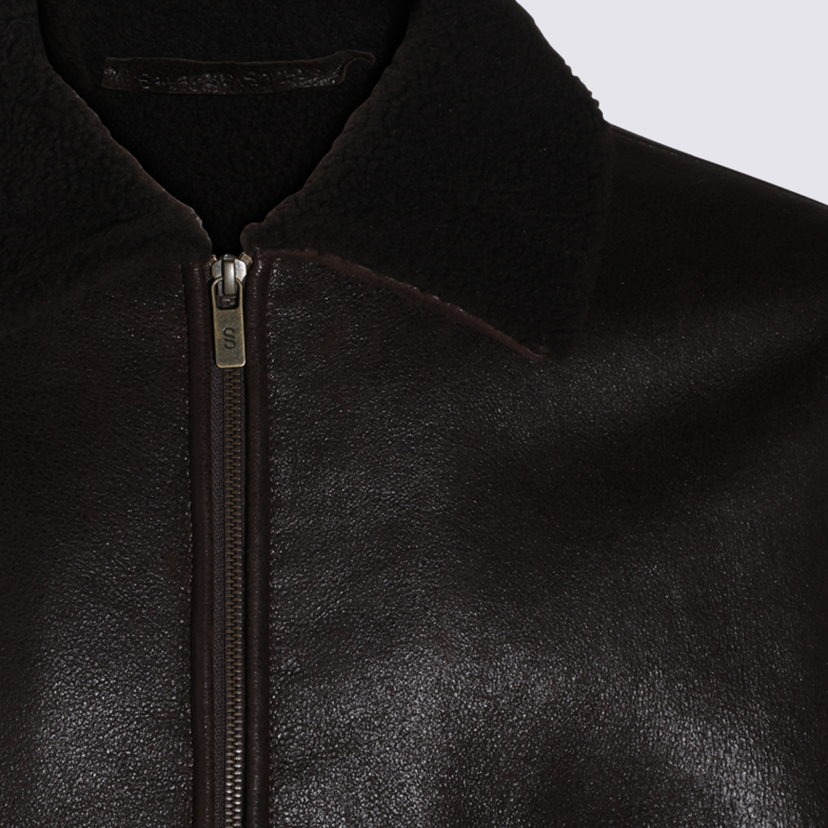 [SALVATORE SANTORO] Leather Jacket FW26 51694DIESDARK BROWN