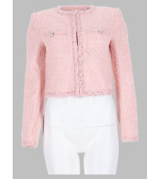 [Self-portrait] Jacket FW26 PF26-112J-P_PINK