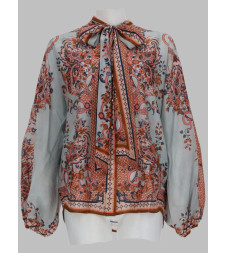[Zimmermann] Shirts Long Sleeve FW26 4461TSS261_BLUPF