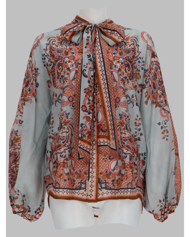 [Zimmermann] Shirts Long Sleeve FW26 4461TSS261_BLUPF