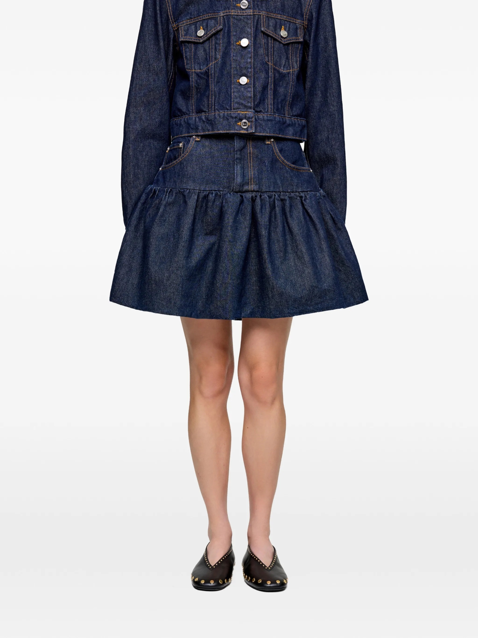 [GANNI] Mini skirt FW26 A1090097077