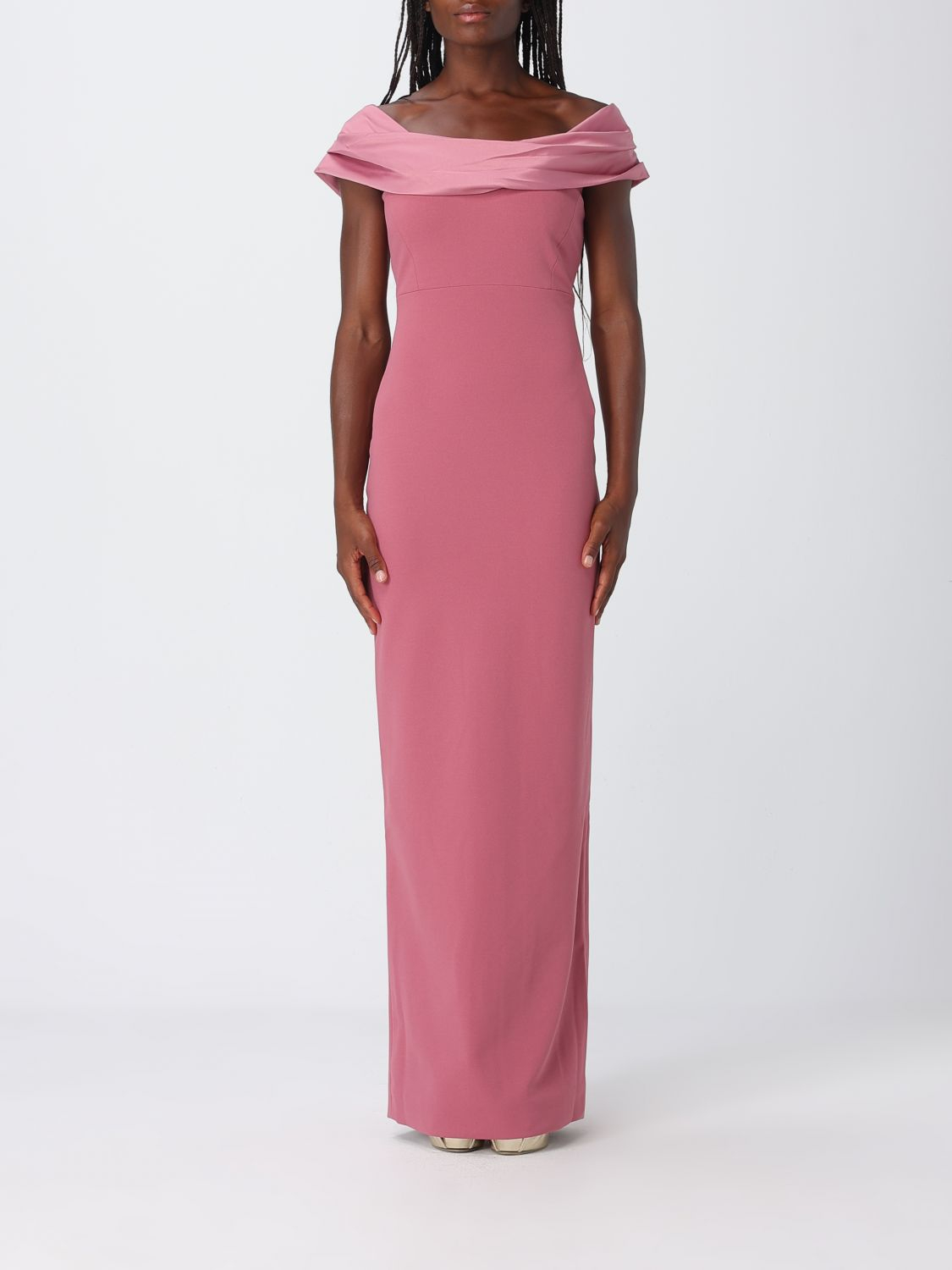 [Solace London] Sleeveless dress FW26 OS48023 DARKROSE
