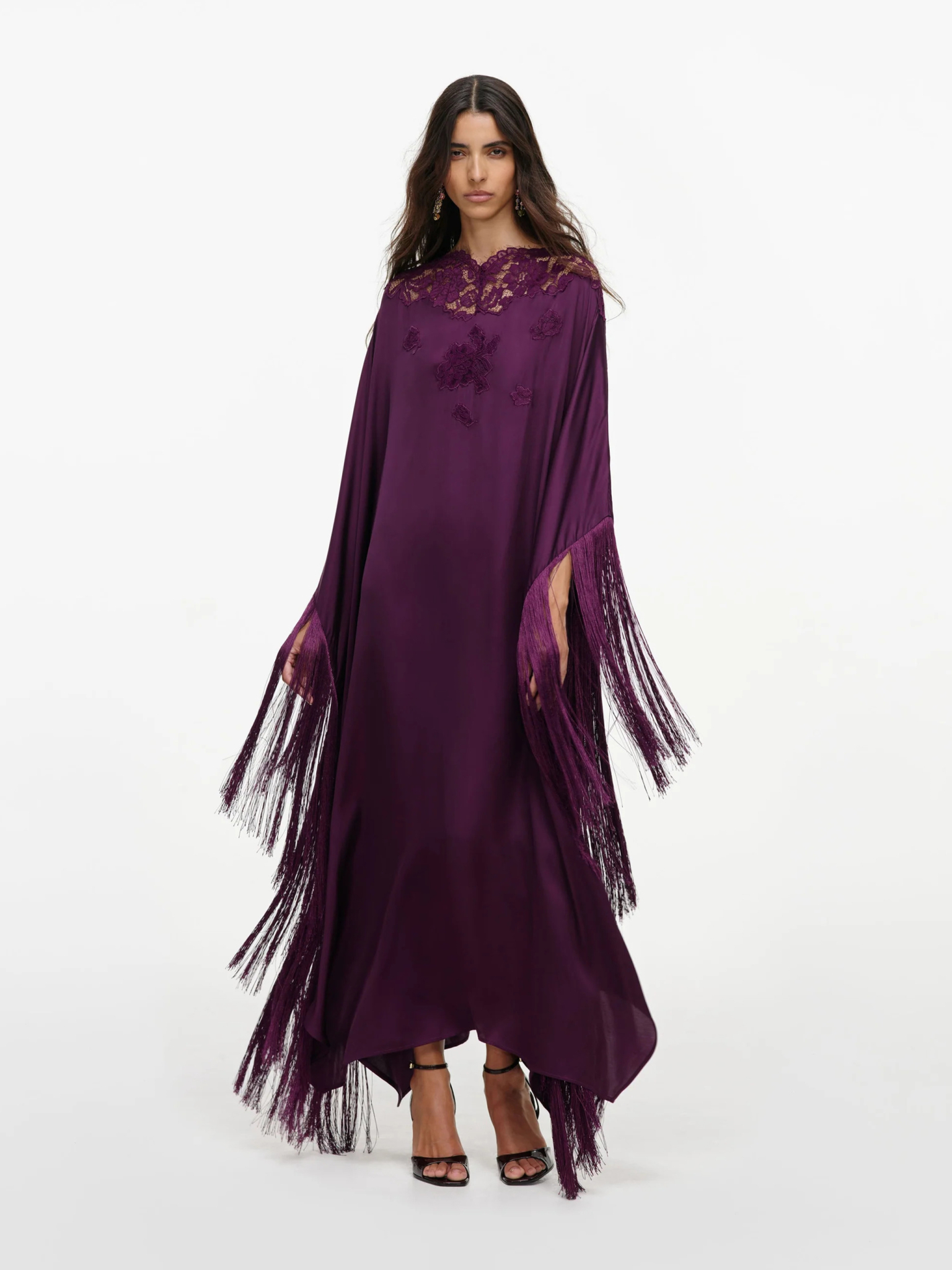 [SELF PORTRAIT] Long sleeve dress FW26 AW26038XPUPURPLE