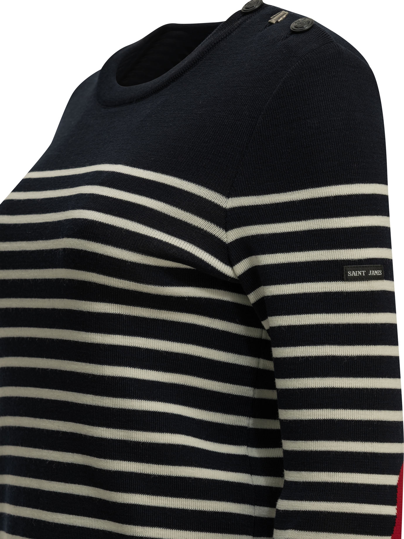[SAINT JAMES] Knitwear FW26 735-YNAVY/BLAN/TULI