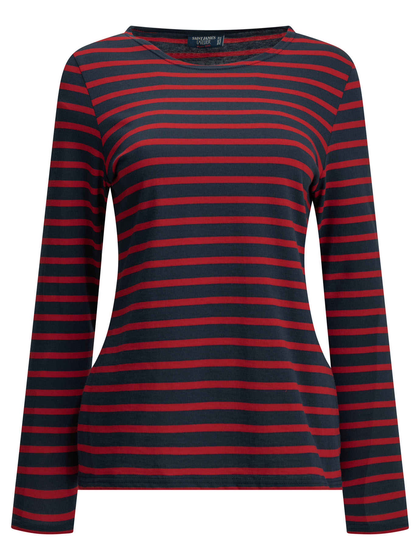 [SAINT JAMES] T-shirts FW26 23757MARINE/TULIPE