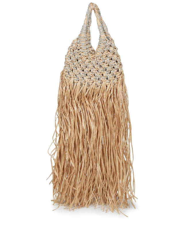 [Hibourama] Tote bag SS26 VANNIFIQUERAFIAFRANGE_NATURALE/CRYSTAL