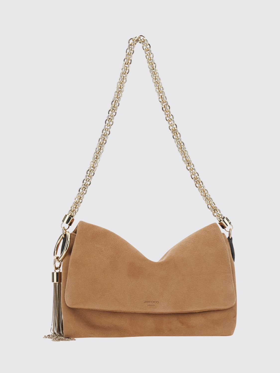 [Jimmy Choo] Shoulder bag FW26 CALLIEFLAPSUE TOFFEELIGHTGOLD