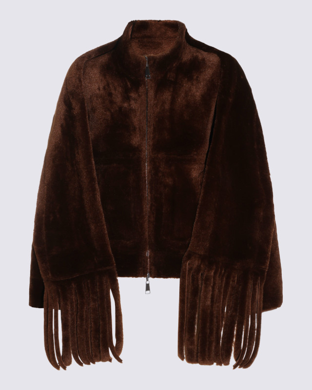 [Urbancode] Fur Jacket FW26 BJ20395COFFEE AND ESPRESSO