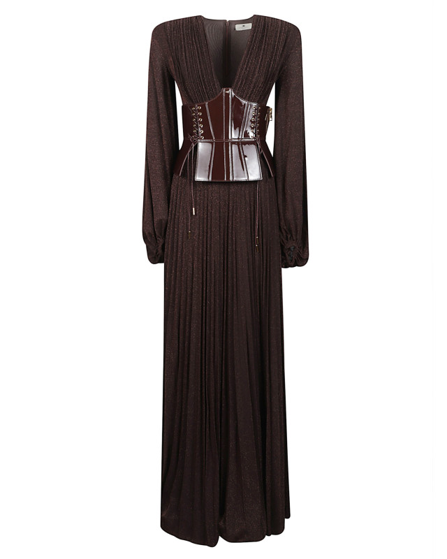 [ELISABETTA FRANCHI] Long sleeve dress FW26 ABR1566E2