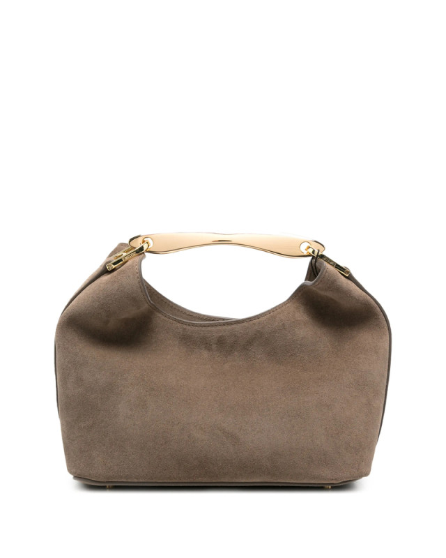 [ELLEME] Tote bag FW26 SMALL BOOMERAN SUEDE TAUPE