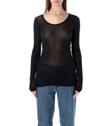 [American Vintage] T-shirts Long Sleeve FW26 MAS04NOIR