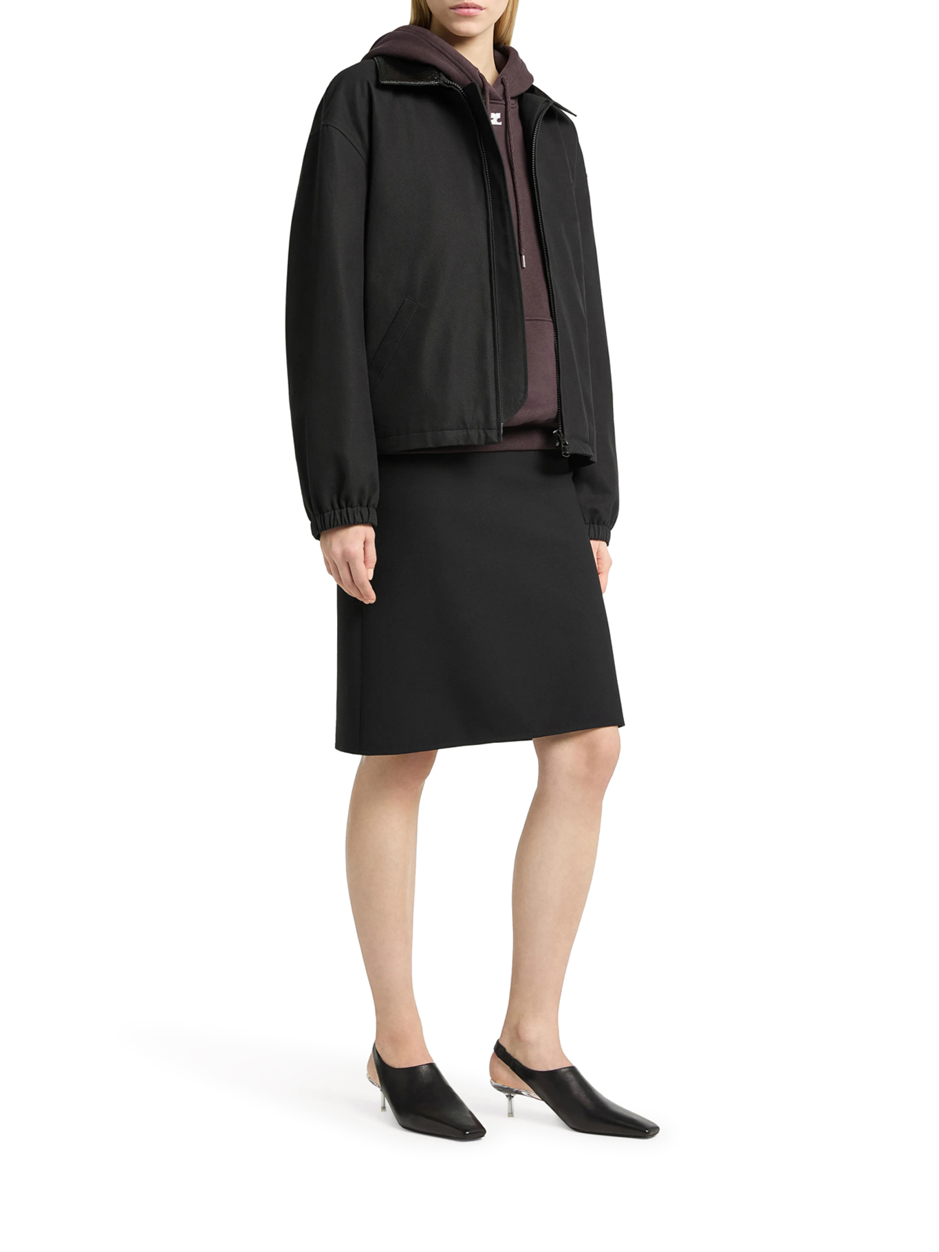 [Courreges] Casual Jacket FW26 326CBL369CO01349999 BLACK