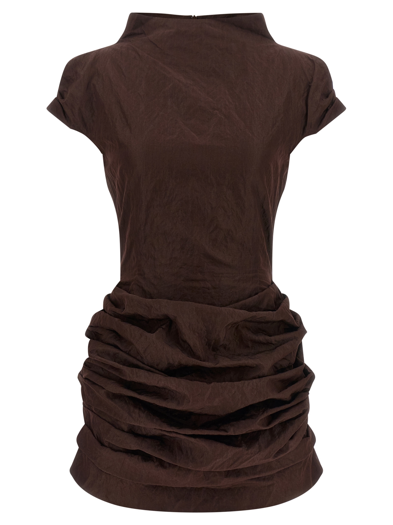 [MAGDA BUTRYM] Short sleeve dress FW26 183726BROWN