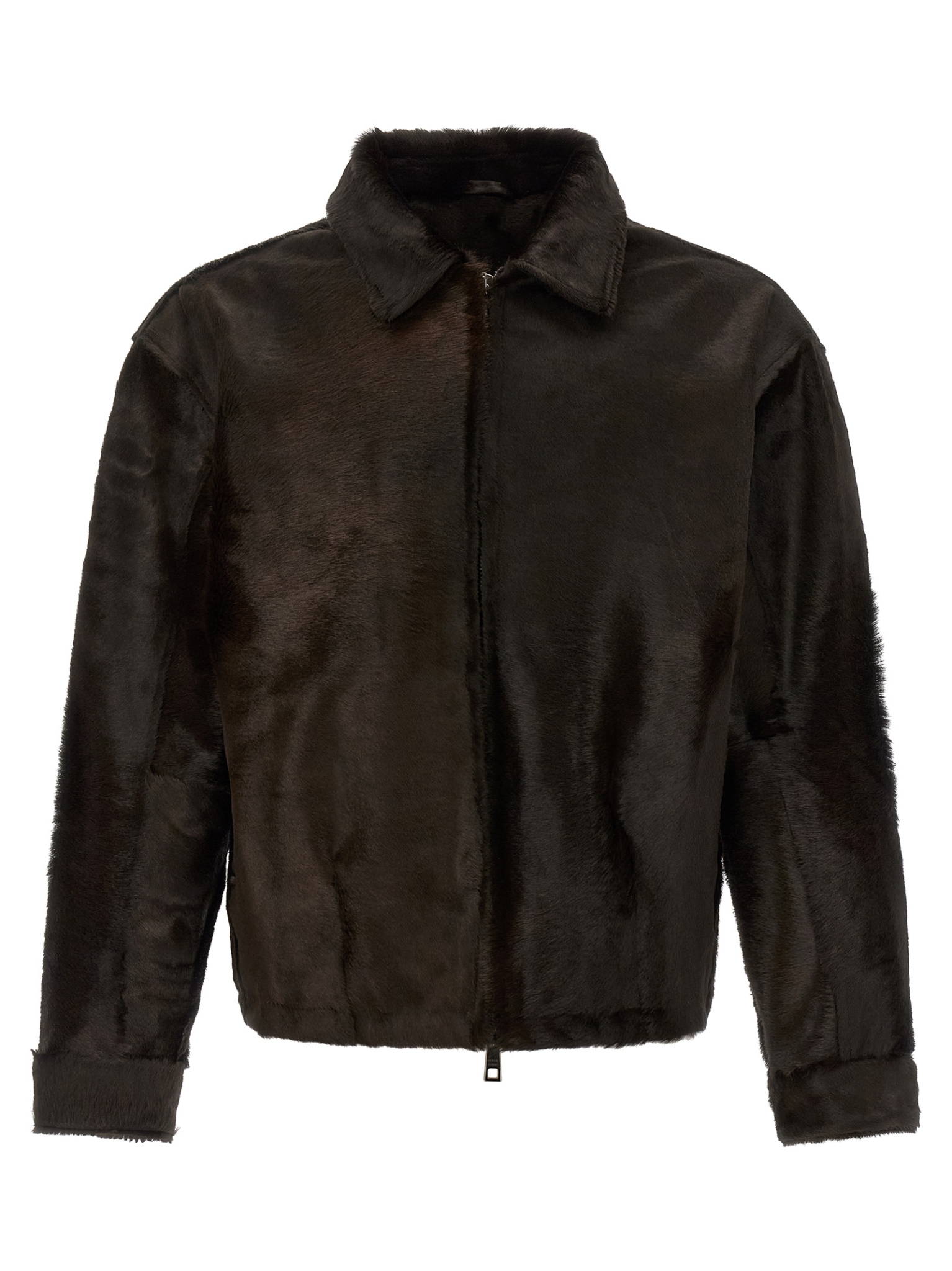 [Giorgio Brato] Leather Jacket FW26 GU27F28005BCHTMORO