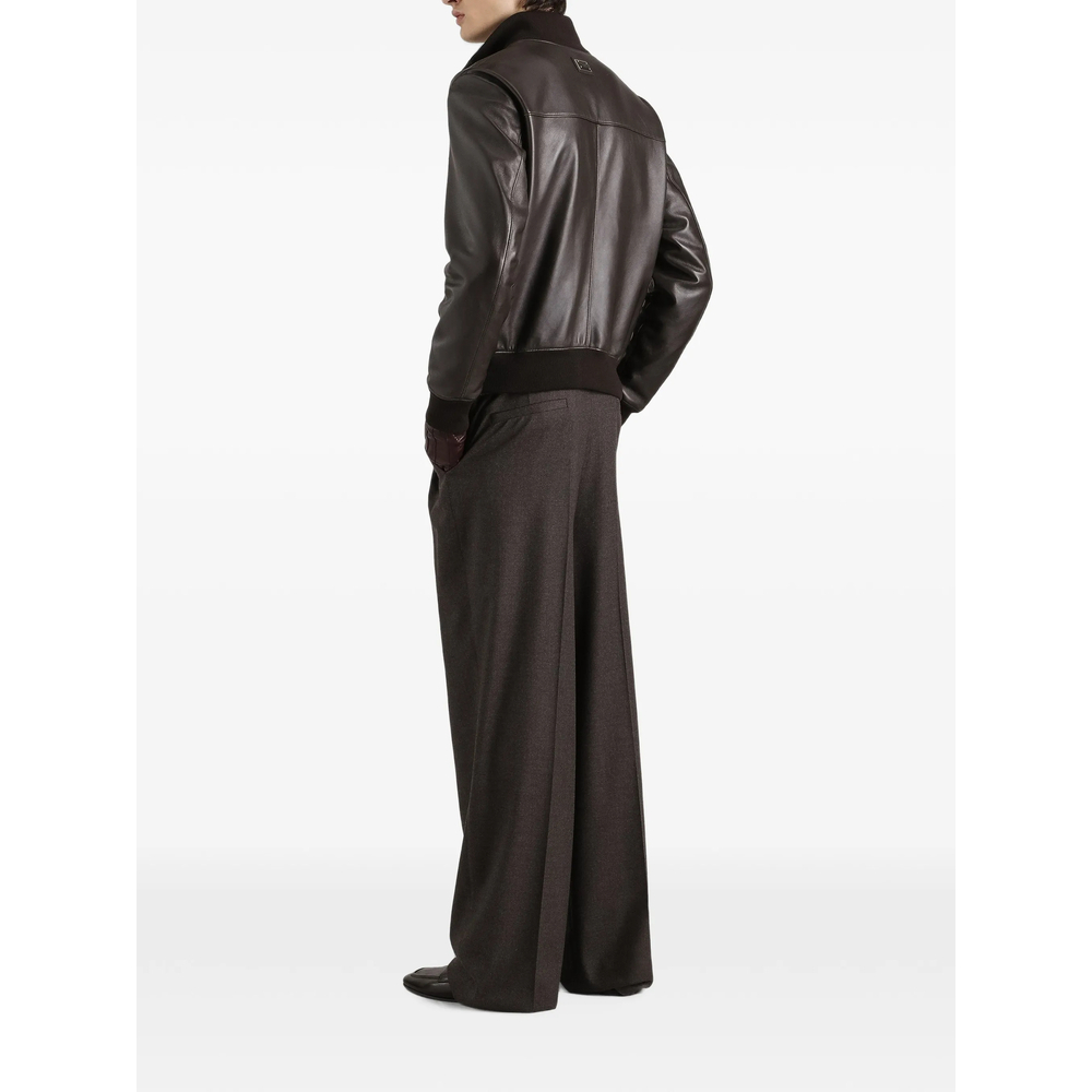 [Dolce & Gabbana] Leather Jacket FW26 G9CHUL HUL18 M1213