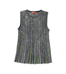 [MISSONI] T-shirts Sleeveless FW26 DS26WK0J BK01J8 S616T