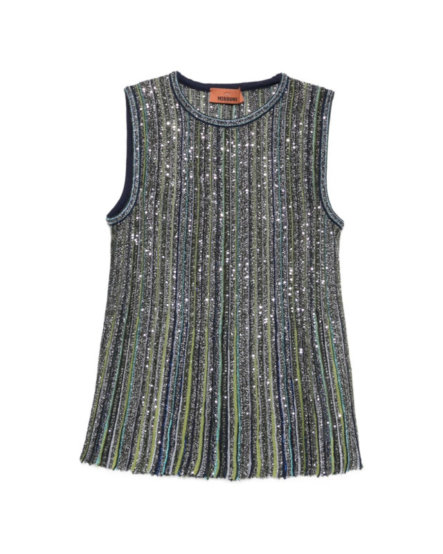 [MISSONI] T-shirts Sleeveless FW26 DS26WK0J BK01J8 S616T