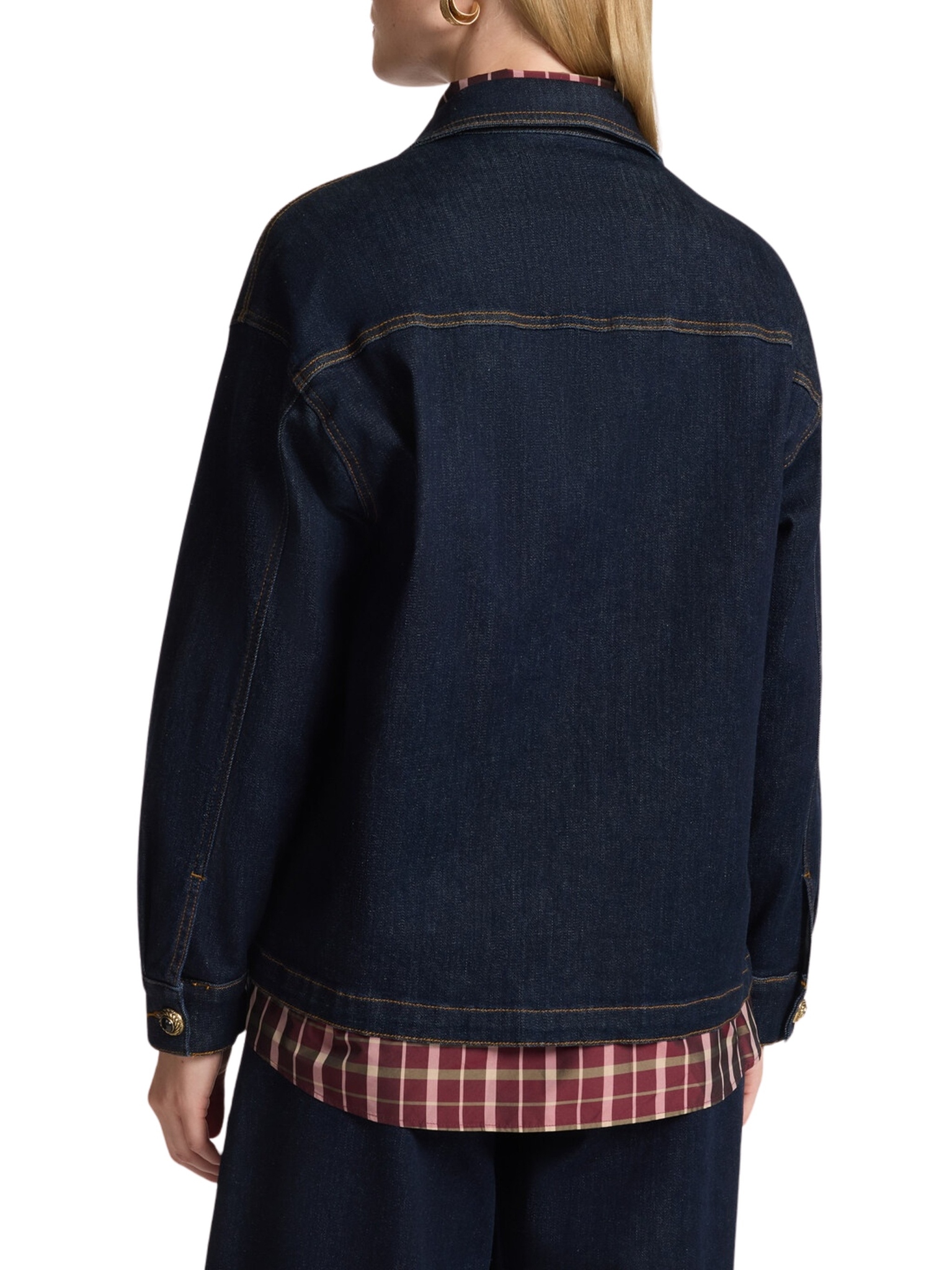 [ELENA MIRO`] Denim Jacket FW26 R401Z000043N