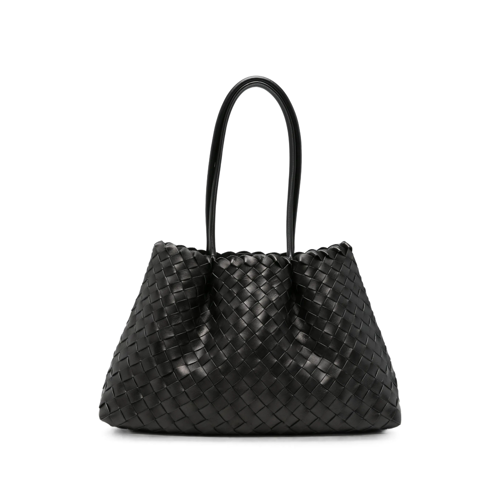 [ELLEME] Tote bag FW26 DIMPLE MEDIUM WOVEN BLACK