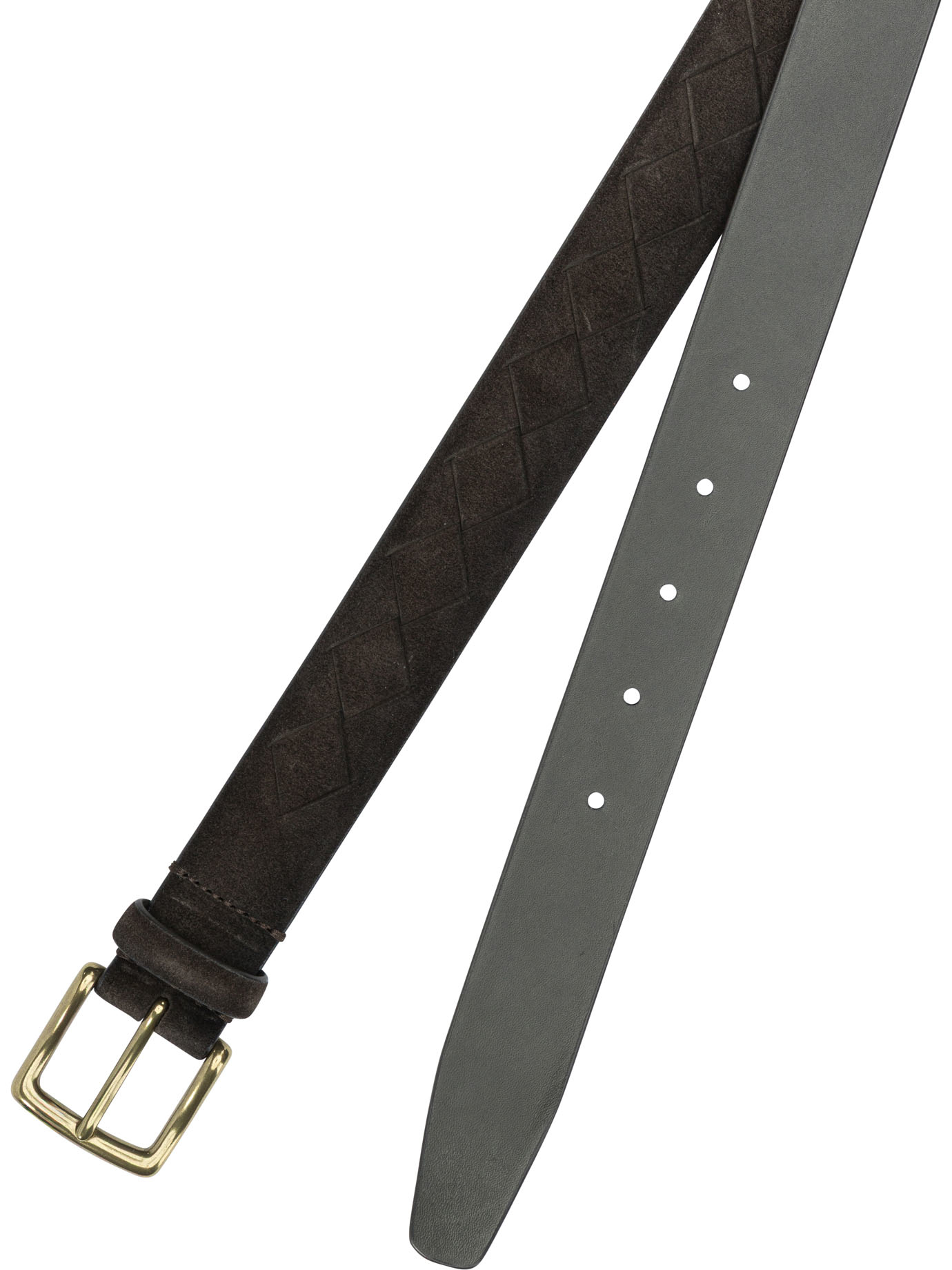 [Officine Creative] Belt FW26 OC STRIP/29AERO SUEDE TESTA DI MORO