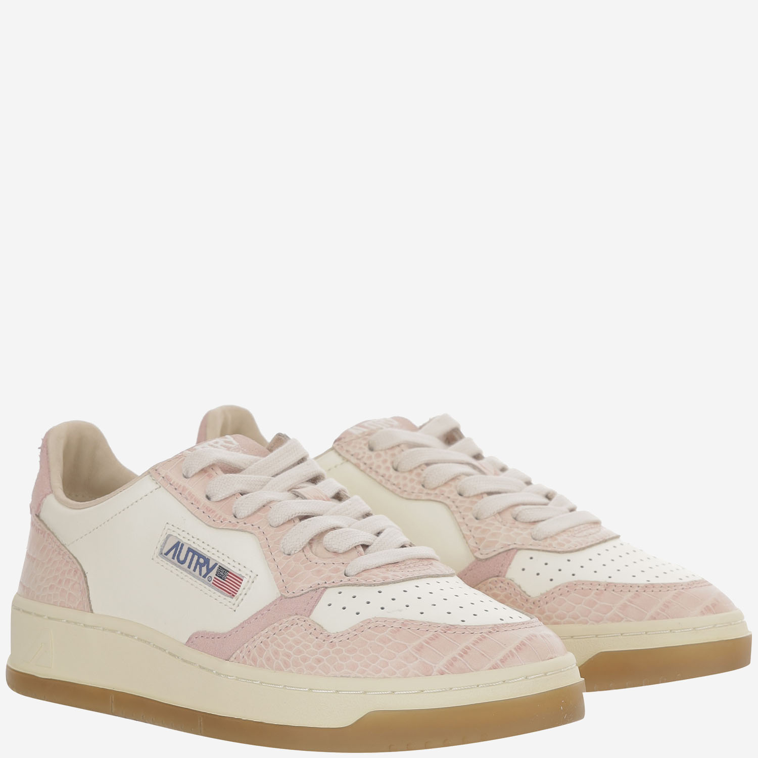 [AUTRY] Sneakers FW26 AULWCZ03LEATCOPRINTMRSHPINK