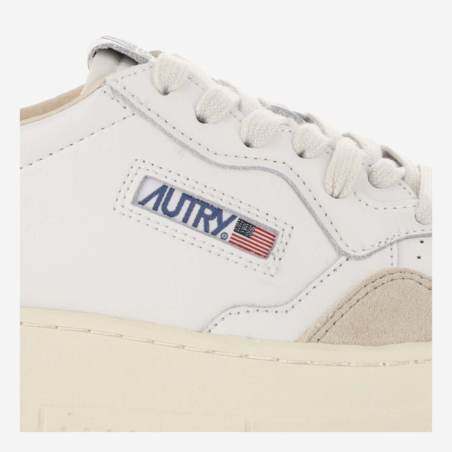 [AUTRY] Sneakers FW26 AULWLS74LEATSUEDEWHTSILVER