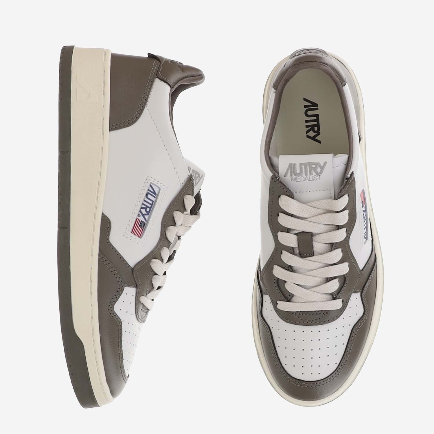 [AUTRY] Sneakers FW26 AULMWB68LEATWHTCHOCO