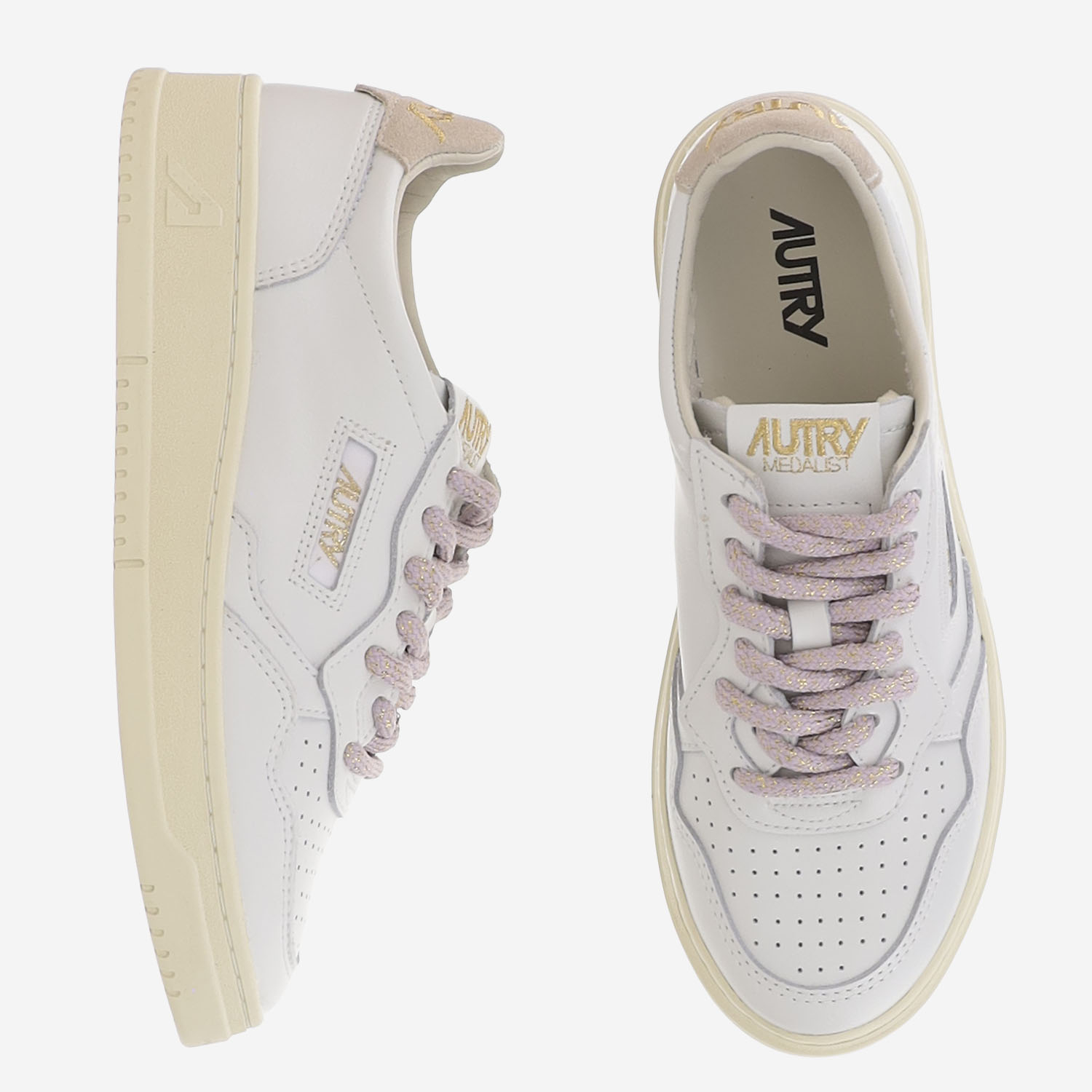 [AUTRY] Sneakers FW26 AULWSW04LEATSWOLL WHTTAIORCH