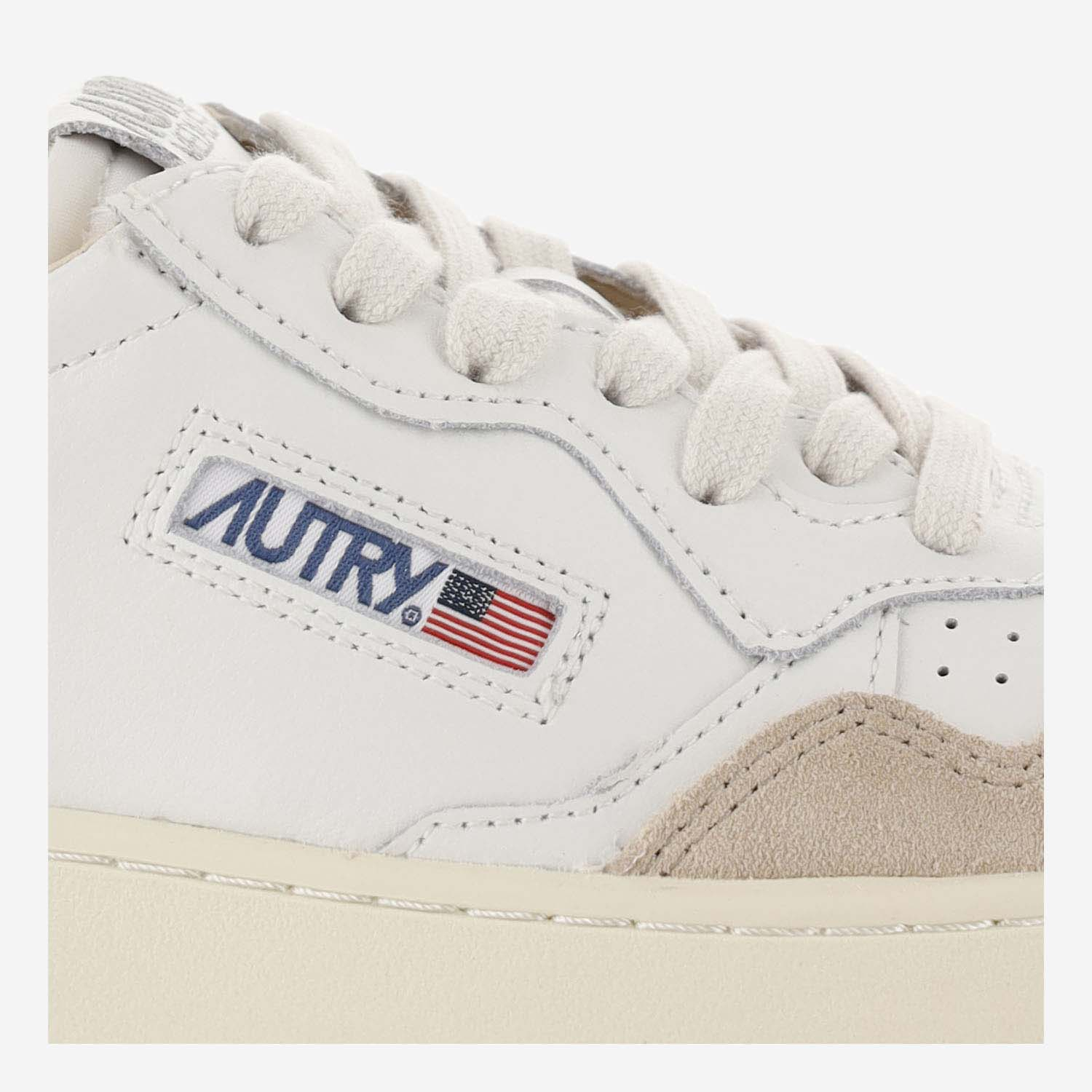 [AUTRY] Sneakers FW26 AULWLS75LEATSUEDEWHTGOLD