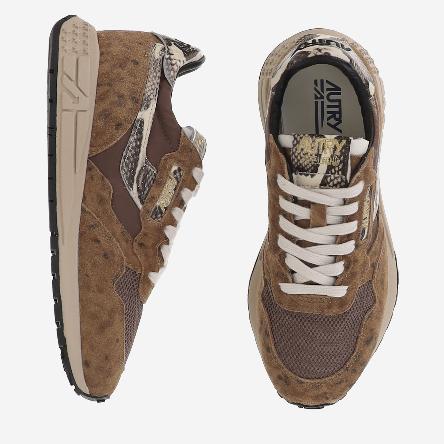 [AUTRY] Sneakers FW26 WWLWPI01NYLPYTPRINLEOSAND