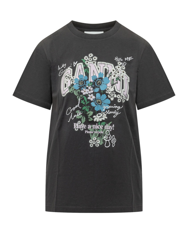 [GANNI] T-shirts Short Sleeve FW26 A1050331 252