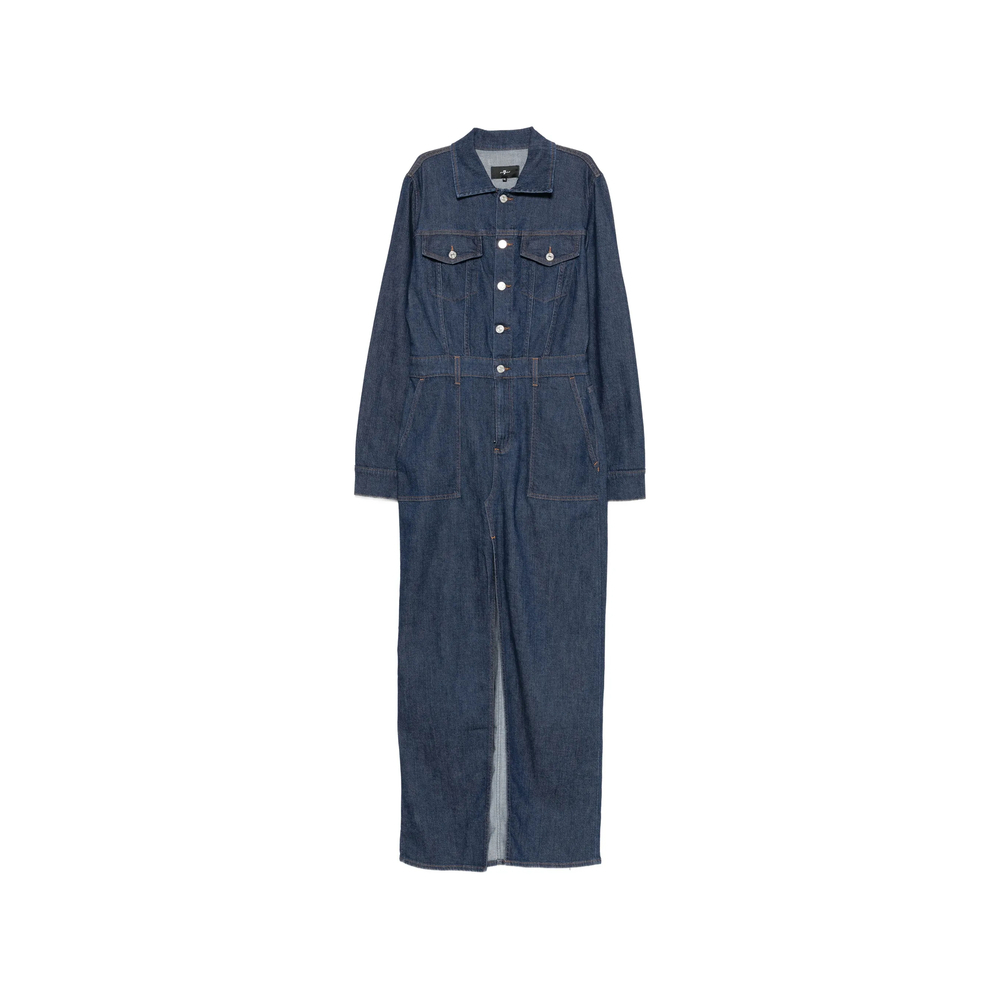 [7 FOR ALL MANKIND] Long sleeve dress FW26 7UCP0R70 UTILITY 1A9