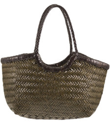 [Dragon] Tote bag CO 8829BI KHAKI/DARK BROWN