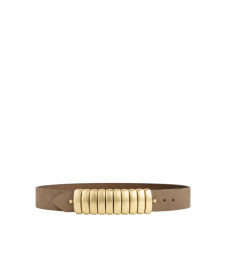 [Federica Tosi] Belt FW26 FTE26CT04BROWN-GOLD