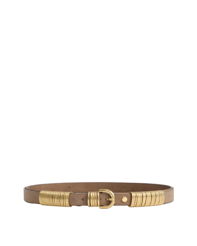 [Federica Tosi] Belt FW26 FTE26CT06BROWN-GOLD