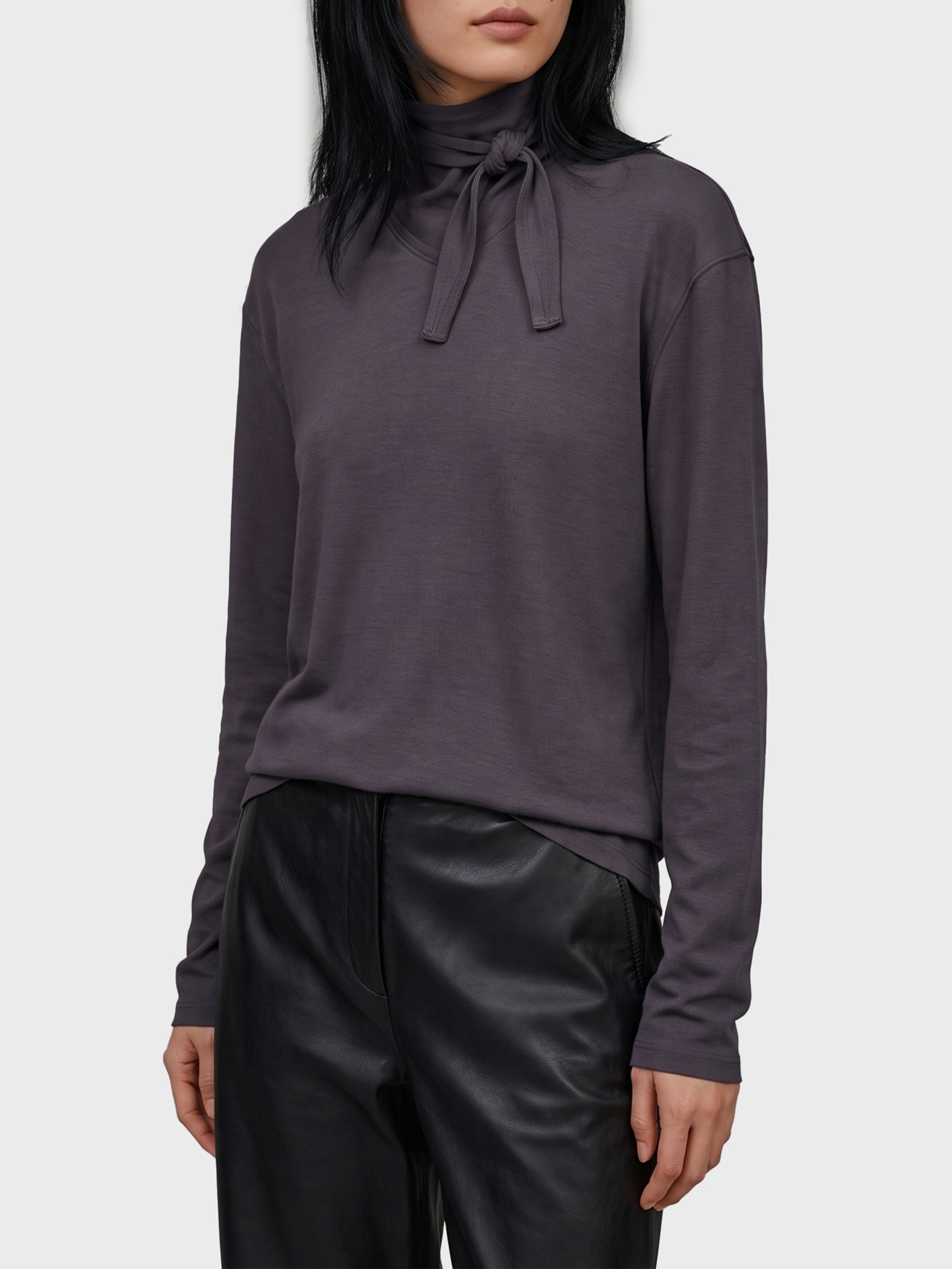 [LEMAIRE] T-shirts Long Sleeve FW26 TS0049_LJ1025_GY006