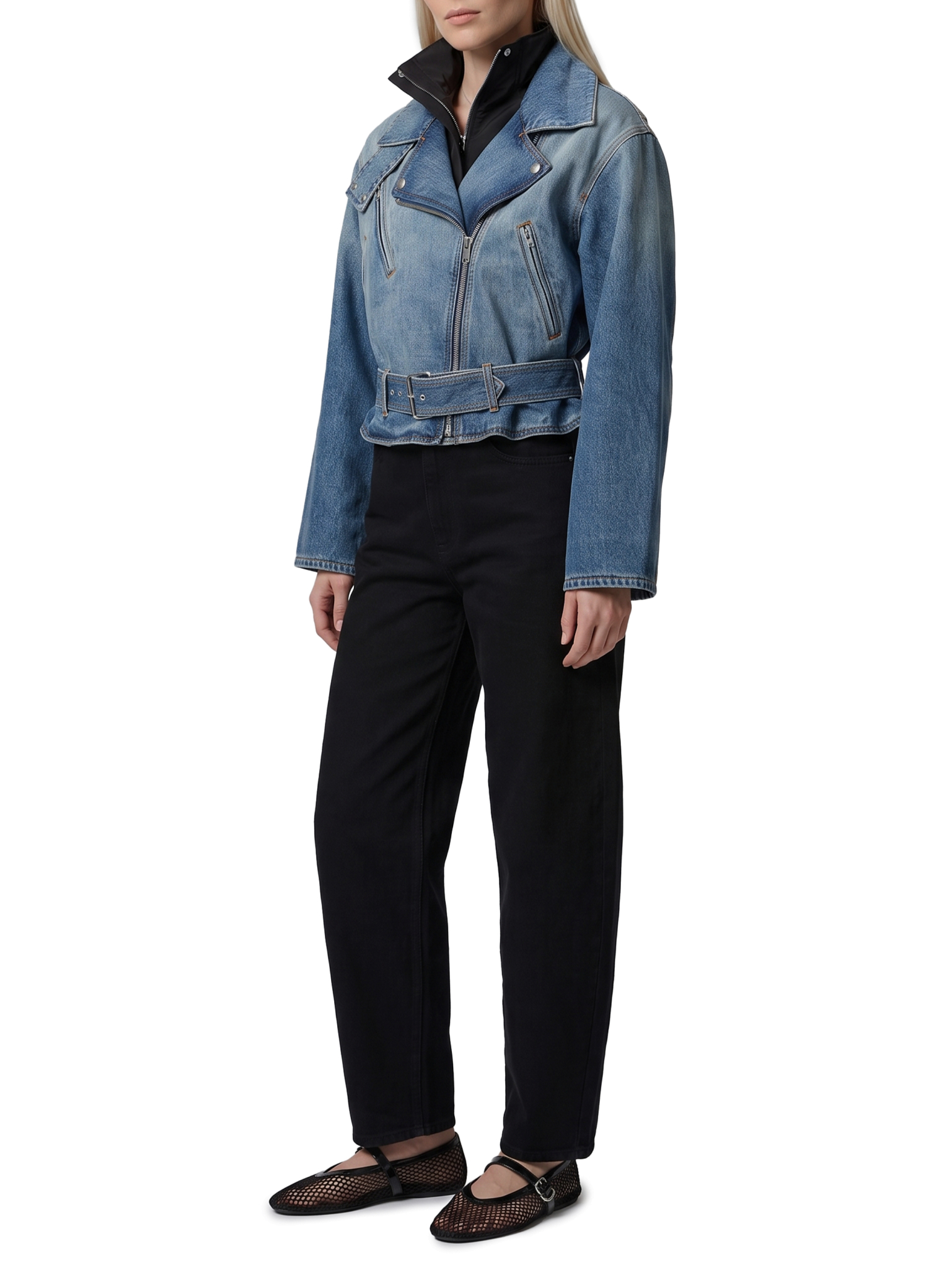 [Alaia] Denim Jacket FW26 AA9V1316D026D__A56
