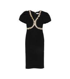 [Rebecca Vallance] Short sleeve dress FW26 2602-1673  BLACK