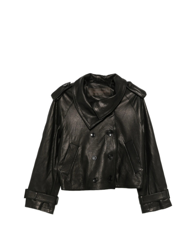 [Giorgio Brato] Leather Jacket FW26 GD27F01102MGA  NERO