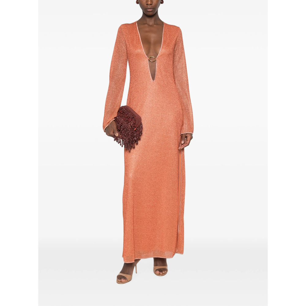 [OSEREE] Long sleeve dress FW26 RLS261 LUREX ORANG