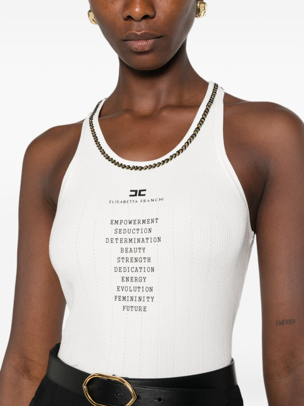 [ELISABETTA FRANCHI] Tank top FW26 TK10B66E2 E72