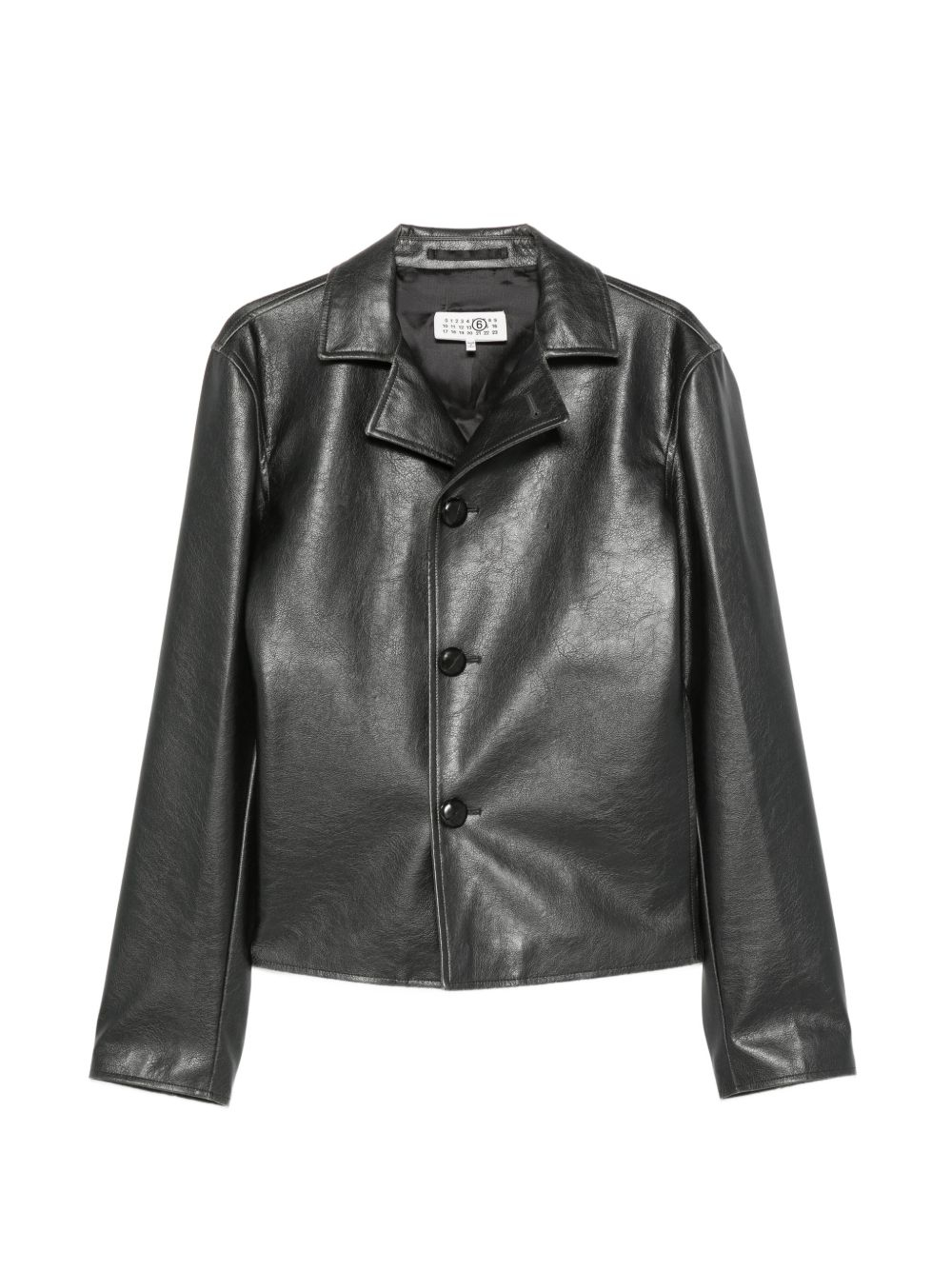 [MM6 Maison Margiela] Leather Jacket FW26 SH0AM0102 M35455 900